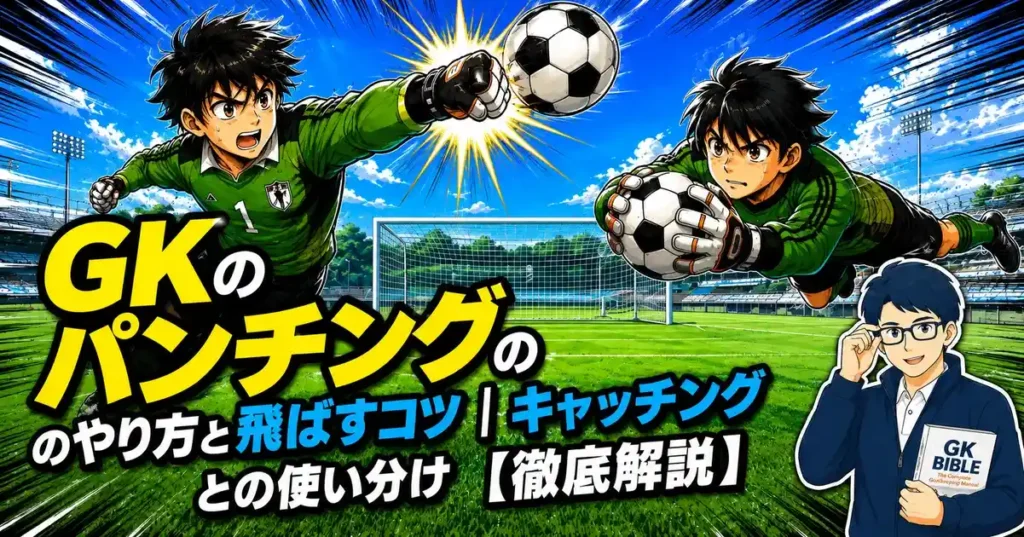 GKのパンチングのやり方と飛ばすコツ｜キャッチングとの使い分け【徹底解説】