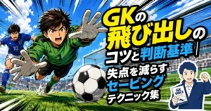 GKの飛び出しのコツと判断基準｜失点を減らすセービングテクニック集