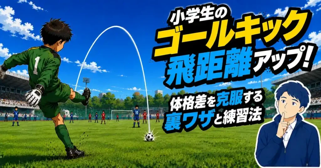 小学生のゴールキック飛距離アップ！体格差を克服する裏ワザと練習法