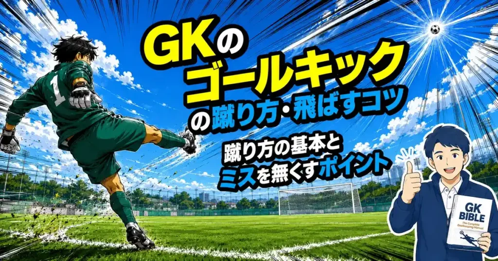 GKのゴールキックの蹴り方・飛ばすコツ｜蹴り方の基本とミスを無くすポイント