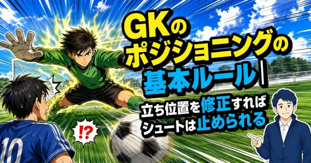 GKのポジショニングの基本ルール｜立ち位置を修正すればシュートは止められる